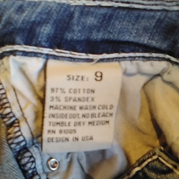 L.A. IDOL Low Rise Straight Leg Boot Cut Flare Jeans w Bling Women's… - Picture 12 of 15